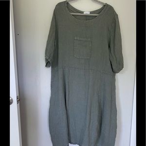 Linen dress made in Italy